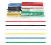 VooGenzek 60 PCS 6 Colors 2.54mm Pin Headers 40 Pin Breakaway PCB Board Pin Header Connector, Male Pin Header Socket Connector, Single Row Male Pin Header Connector, for Arduino Prototype Shield