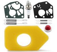 VooGenzek 8 PCS Lawn Mower Service Kit, Spark Plug L7T, Primer Bulbs 694394, 698369 Foam Air Filter, Governor Springs 692211 691859, Carburettor Diaphragm Gasket 795083 495770