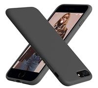 Vooii for iPhone 8 Plus Case, iPhone 7 Plus Case, Soft Silicone Gel Rubber Bumper Case Microfiber Lining Hard Shell Shockproof Full-Body Protective Case Cover for iPhone 7 Plus /8 Plus - Dark Gray