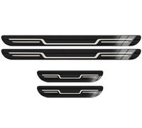 VOOIV 4Pcs Car Door Sill Protecto for Jeep Renegade| Wagoneer | Wagoneer S | Wrangler | Grand Wagoneer |, Stainless Steel Kick Plates Guard Cover Welcome Pedal Scuff Guard Strips Accessories