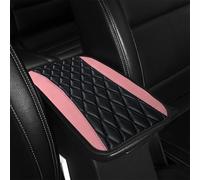 VOOIV Car Armrest Pad for Bmw i3 i4 i5 i7 i8, Leather Waterproof Center Console Arm Rest Mat Protective Pad Car Interior Accessories,A Pink