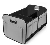 VOOIV Car Boot Organiser for Cullinan | Ghost | Phantom | Spectre, Durable Car Tidy Storage Bag Waterproof Collapsible Multi Compartment Tidy, Space Saving,A Grey