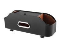 VOOIV Multifunctional Car Seat Back Storage Box for Audi Q3 Sportback 2019 2020 2021 2022 2023 2024+, Car Seat Tissue Box and Storage Box Car Headrest Backseat Organizer,A Black