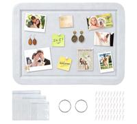 Vookkp 2Pack 40x30cm Felt Bulletin Board Notice Pin Board Self-Adhesive Vision Board Photo Display Board with 50Pcs Push Pins for Home Office Wall Room Decor(Light Camel)