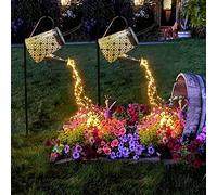 VOOKRY Solar Watering Can Lights, 2 Pack Large Hanging Lanterns Outdoor Waterproof Garden Decor Outside Decorations for Patio Yard Porch Lawn Landscape Gardening Gifts for Mom Women Grandma Birthday
