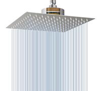 Voolan Rain Shower Head with Filter, High Flow Large Rainfall Shower Heads Made of Stainless Steel, Waterfall Filtered Showerhead for Hard Water (10" Brushed Nickel)