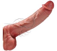 Vooloka 11 Inch Realistic Big Thick Dildo, Huge Anal Dildo Adult Sex Toys Dual Density Silicone Dildos with Real Skin Veins Strong Suction Cup for G Spot Oralsex Prostata, Massive for Men Women Gay