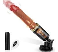 Vooloka Sex Toys Wild Thrusting Dildo Vibrator with 7 Vibrating & 7 Thrusting, Realistic Vibrators Sex Machine Toy with Strong Suction Cup, Remote Control Vibrator G Spot Anal Men Women Couples 2.0