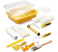 VOOMEY 22-Piece Premium Paint Roller Set - Professional Paint Roller Set with Paint Tray, Brush & Accessories - Ideal for Interior Walls, Painting Walls, Renovation & DIY Projects in the Home