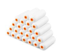 VOOMEY Mini Paint Roller Covers，High Density Foam Paint Roller，4 Inch Foam Roller Paint, 24 Pack,Fits All Flat Surfaces, Including Kitchen Cabinets, Doors, Tables, Etc.