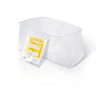 VOOMEY Paint Bucket Liner, 18-Inch Plastic Paint Bucket Liner Bag, 5pcs,Reinforced Bottom, Large Capacity Liner with Elastic Opening