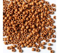 VOOMOLOVE 1000 PCS Brown 6x9mm Pony Beads - Bracelet & Hair Braids Beads for Crafts