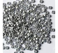 VOOMOLOVE 1000 PCS Silver 6x9mm Pony Beads - Bracelet & Hair Braids Beads for Crafts