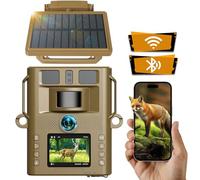 VOOPEAK 4K 20MP Wildlife Camera - Trail Game Camera 0.1s Trigger Time Latest Sensor Motion Hunting Cameras Time-Lapse with 120°Wide-Angle 2.0” LCD for Wildlife Outdoor Monitoring