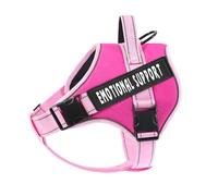 voopet Emotional Support Dog Harness, Professional Service Dog Vest for Small Dogs, Reflective, Breathable, Adjustable, No Pull/Choke ESA Essential Harness