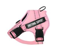voopet Service Dog Harness, Emotional Support Pet Vest, Reflective, Breathable, Adjustable No-Pull ESA Dog Harness for Small to Large Dogs (with 4 Removable Tags)