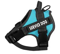 voopet Service Dog Harness, No-Pull Emotional Support Pet Vest Harness, Reflective Breathable and Adjustable Pet Halters for Small Medium & Large Dogs (with 4 PCS Dog Velcro Patches)