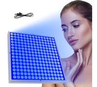 VoOqo Home Tanning Lamp, 45W 460nm Full Blue Self Skin Tanning Light with 225pcs LEDs for Face Body, Home Foldable Portable Facial Tanning Lamp, Skin Beauty Device, Large Area Lighting