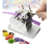 VoOqo Manual Quilling Fringer Machine, Fringer Cutting Machine, Paper Flower Maker 0.3-2.5MM Width Adjustable, for 3D Colorful Handmade Designs