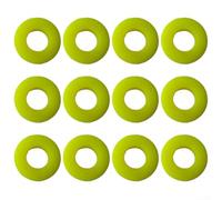 Vootnifig 12 Pack Tennis Vibration Dampeners, Silicone Shock Absorbers, for Tennis Racquet Strings, Sport Gear, for Squash and Tennis, Mixed Colors(yellow)