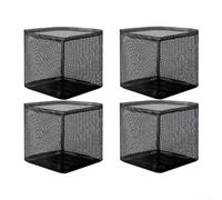 Vootnifig 4 Pack Mesh Planting Bags for Pond Plants Reusable Grow Containers for Water Lily Iris Terrestrial Herbs Flowers(Square)