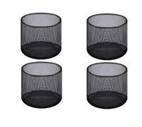 Vootnifig 4 Pack Mesh Planting Bags for Pond Plants Reusable Grow Containers for Water Lily Iris Terrestrial Herbs Flowers(round)