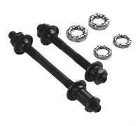 Vootnifig Bicycle Hub Axle Set Front 108mm Rear 145mm with 1/4" 3/16" Ball Bearings for Bike Wheel Repair