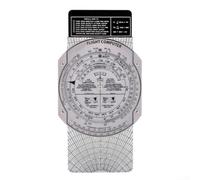 Vootnifig E6B Flight Computer Aviation Plotter Slide Rule for Pilots Engineers DIY Enthusiasts Precision Measuring Tool 9.05 Inch