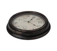 Vootnifig For garden Wall Clock with Thermometer and Hygrometer for Real Time Weather Monitoring (black copper)