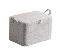 Vootnifig Grey Non-Woven Fabric Storage Bags, Zippered Clothes Organisers for Bedding and Moving, Stackable, 4 Sizes 30L-220L(30L)