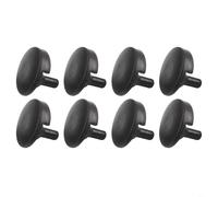 Vootnifig Heat Resistant Air Fryer Rubber Tips, 4/8 Pack Corner Guards for Grill Pan, Compatible with for FOODI for 4QT AF100 AF101 AF150 AF161, Black(8pcs)