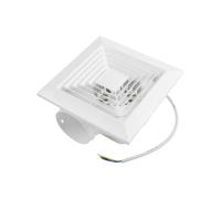 Vootnifig Integrated Ceiling Ventilation Fan White Powerful Silent Exhaust for Kitchen Bathroom Home Improvement(24 * 24cm)