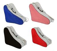 Vootnifig Large Capacity Ice Skate Bag Waterproof Portable Roller Skating Equipment Carrier with Adjustable Strap for Adults and Youth Blue Red Pink Black(Blue)