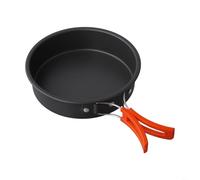 Vootnifig Portable Camping Cookware Set Alumina Non-Stick Frying Pan Foldable Outdoor Cooking Utensil for 2-3 Persons(medium)