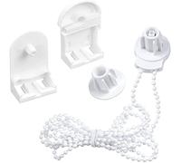 Vootnifig Roller Blinds Repair Kit 25mm Brackets Chain Set Roller Blinds for Windows Treatment Accessories Replacement Parts 3 Meters Bead Chain