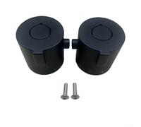 Vootnifig Shower Temperature Control Handle Knob 1 Pair Black Thermostatic for DIAL for Bathtub Faucet ABS Material 40x40mm Size