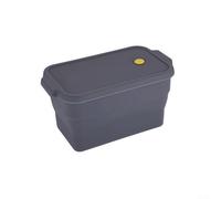 Vootnifig Silicone Foldable Loaf Pan Non-Stick Bread Baking Tray with Lid Grey 22.5x12.5x12.5cm Kitchen Bakeware