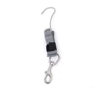 Vootnifig Single Reef Hook with PP Webbing for Scuba, 125cm Length Swivel Bolt Catch, Secure Hold for Rocks and Coral During Dives(Silver)