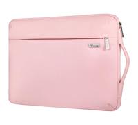 Voova 360°Protective Laptop Sleeve Case 14-15 inch, Waterproof Slim Computer Cover Bag with Handle Compatible with MacBook Air 15 M2/M3/M4, MacBook Pro 15, Hp chromebook 14, New Pink
