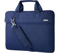 Voova Laptop Bag 17.3 Inch, Waterproof Case with Shoulder Strap, Blue | Waterproof Oxford case with soft lining, thick foam, storage pockets, adjustable strap and handle for 17-17.3 inch laptops.