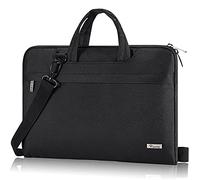 Voova Laptop Bag Case 13 14 Inch Compatible with MacBook Air 13 M1/M2/M3/M4, MacBook Pro 13/14, Chromebook 14, Waterproof Computer Sleeve Cover with Shoulder Straps & Handle, Black