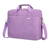 Voova Laptop Bag Case 14 15 15.6 Inch, Computer Sleeve Messenger Bag with Shoulder Strap Expandable Waterproof Business Briefcase for Men Women to Work Travel School, Fit 14-16 Inch Laptop-Lavender