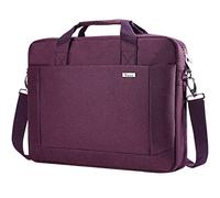 Voova Laptop Bag Case 14 15 15.6 Inch, Computer Sleeve Messenger Bag with Shoulder Strap Expandable Waterproof Business Briefcase for Women Lady to Work Travel School, Fit 14-16 Inch Laptop-Purple