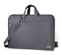 Voova Laptop Bag Case 15.6 Inch Compatible with MacBook Pro 15/16, MacBook Air 15 M2/M3/M4, 15-16” HP Acer Lenovo Dell Asus, Waterproof Computer Sleeve Cover with Shoulder Straps & Handle, Grey