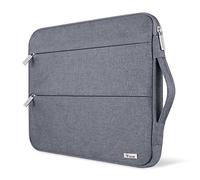 Voova Laptop Case Sleeve 15.6 16 Inch with Handle, Waterproof Slim Computer Cover Bag Compatible with MacBook Pro M3/M4 16, 15.6” HP Acer Lenovo ThinkPad IdeaPad Asus Laptop, Men Women, Grey