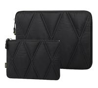 Voova Puffy Laptop Sleeve Carry Case 15.6 Inch Compatible with MacBook Pro 16 M1/M2, 15.6” -16” Lenovo Acer Dell HP Asus, Computer Cover Bag with Accessories Pouch，Black