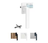 VOOXA Exclusive Aluminium Window Handle | White RAL9016 (35 mm) | for Windows, Patio/Balcony Doors Made of Wood, Plastic or Aluminium | Tilt Function | Ergonomic, Comfortable Feel