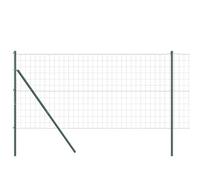 Vopese Fence with Posts Green 1.2 x 25 m Steel Decorative Metal Garden Fence, Suitable for Outdoor Courtyard Lawn Animal Barrier ZSSCJ-UK3350330UK