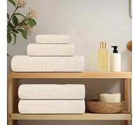 Vopese Sauna Towels 4 pcs Cream 80x200 cm 360 gsm 100% Cotton Towel and bath towel sets, down comforter sets, bedding suitable for homes and hotels ZSSCJ-UK137008UK