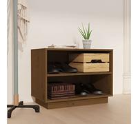 Vopese Shoe Cabinet, Slim Shoe Storage Cabinet with Drawers, 60x34x45 cm, Solid Pine Wood, Tall Narrow Shoe Rack Organiser for Hallway, White Wooden Shoe Cupboard for Home Entryway
